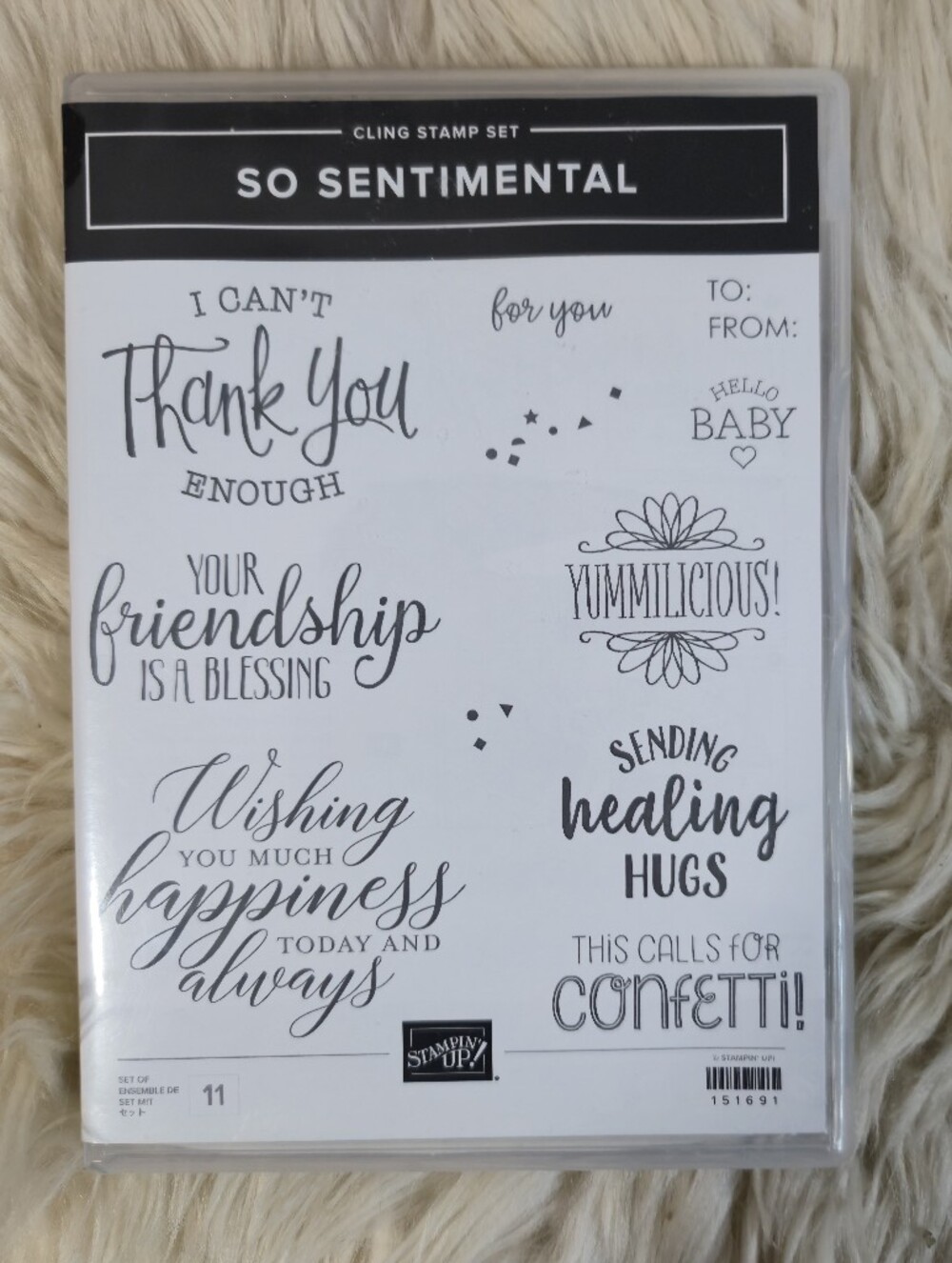 Stampin' Up! So Sentimental Cling Stamp Set